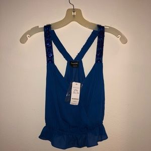 BEBE blue Top